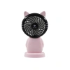 2019 New Black Kitten Mini usb Fan Handheld Travel Fresh Fan Creative Gift Application Scenario